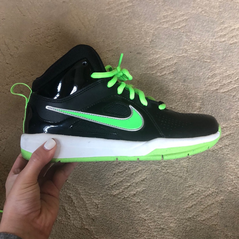 High rise black nike sneakers